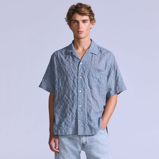 Blue Tab Short Sleeve Camp Shirt