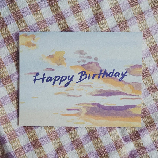 Happy Birthday Morning Sky Card