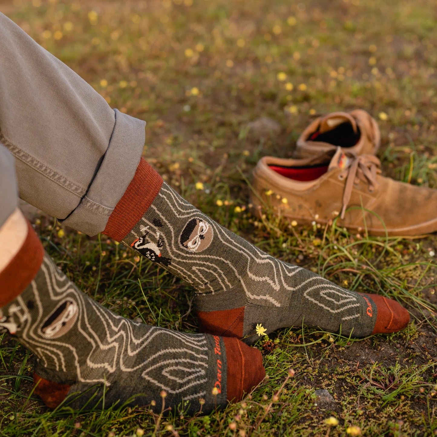 Woody Crew Lightweight Lifestyle Socks in Forest