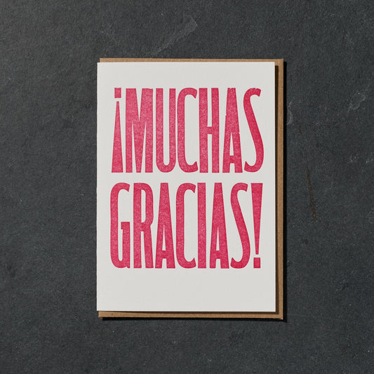 Muchas Gracias Card
