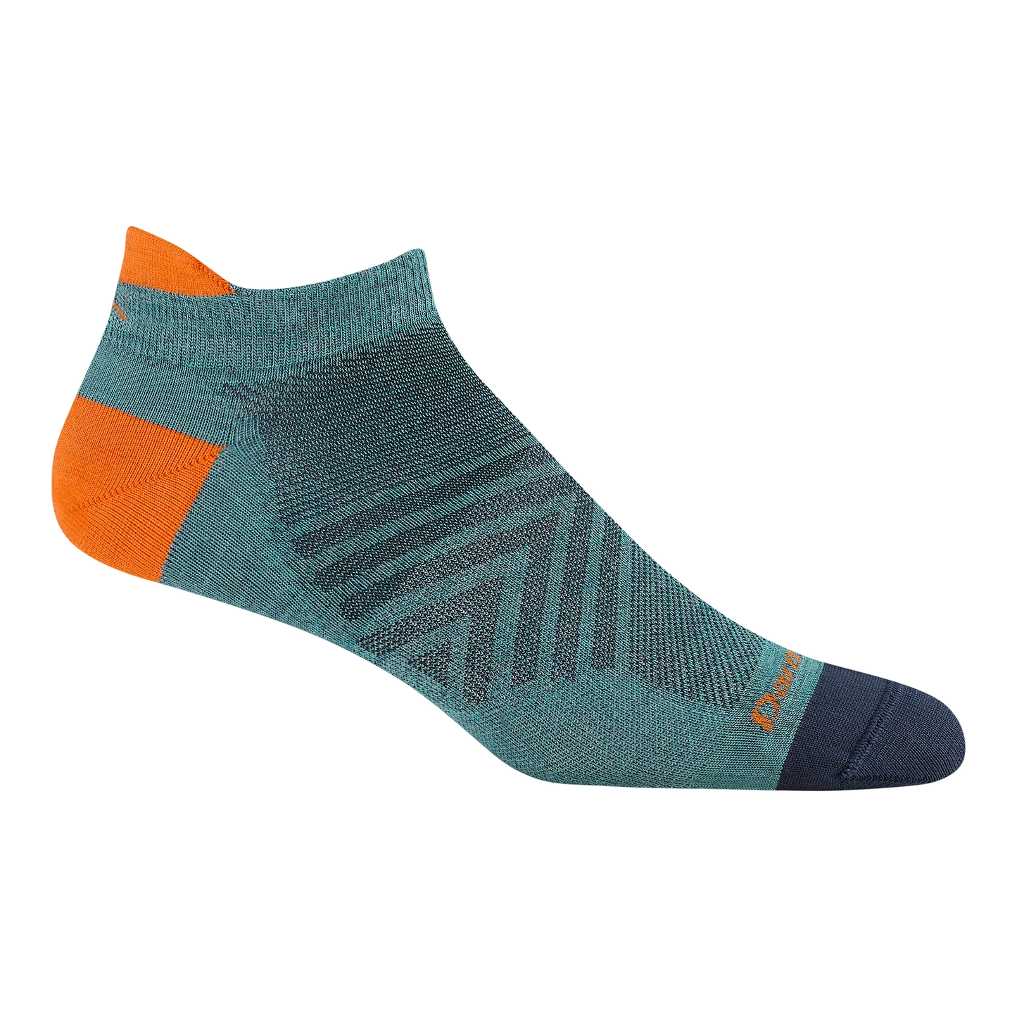 Run No Show Tab Ultra-Lightweight Running Socks in Aqua