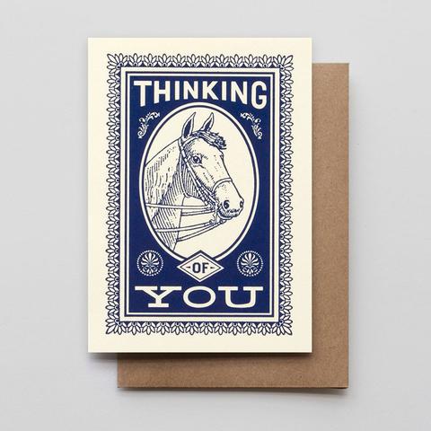 Thinking of You Horse Card