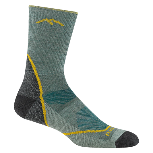 Light Hiker Micro Crew Lightweight Hiking Socks in Seafoam
