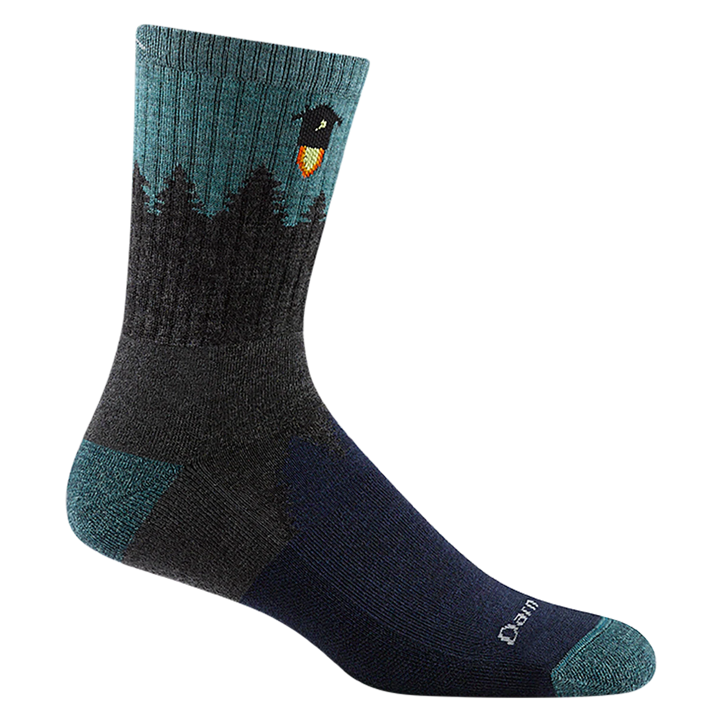 Number 2 Micro Crew Midweight Hiking Sock in Gray