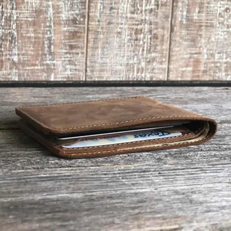 Leather Bifold Wallet in Espresso