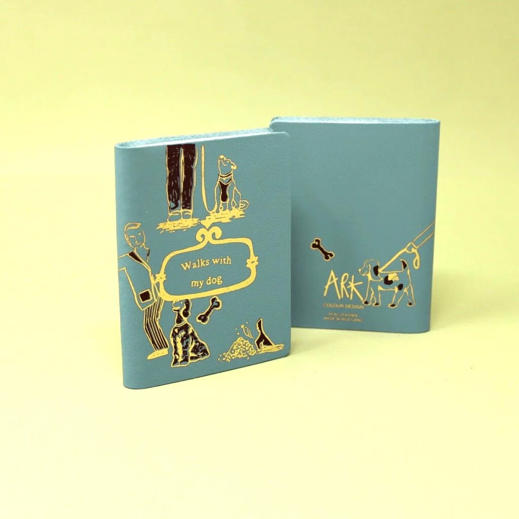 Walks With My Dog Mini Leather Journal