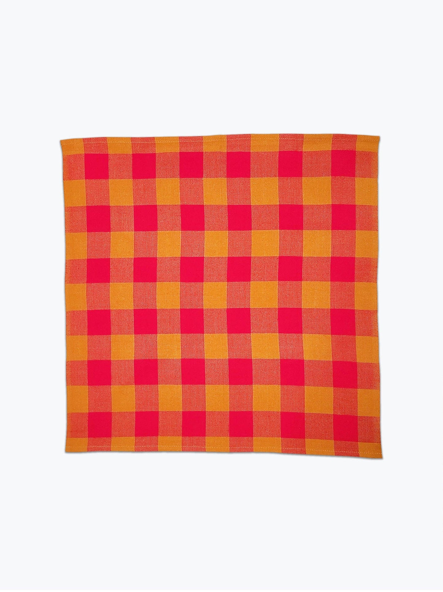 Big Gingham Napkin Pair in Pink