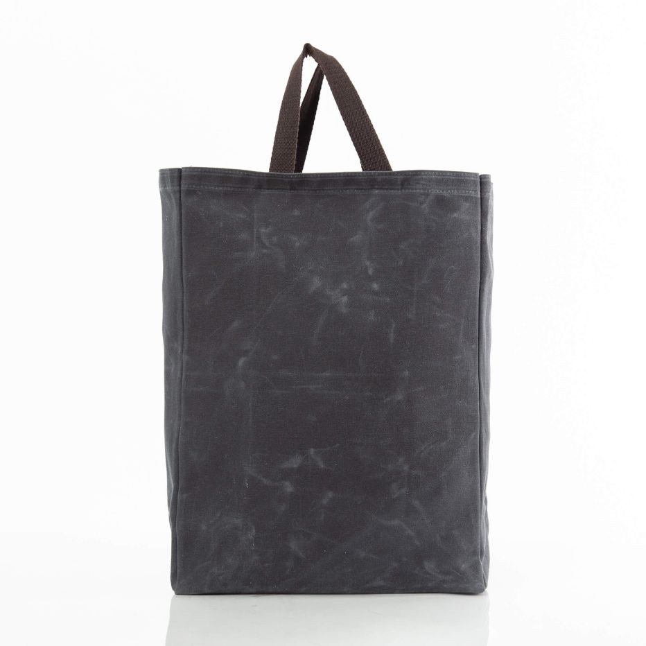Waxed Canvas Market Tote in Slate