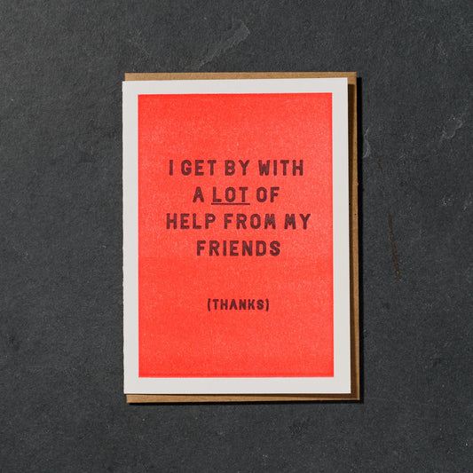 I Get By with A Lot of Help from My Friends