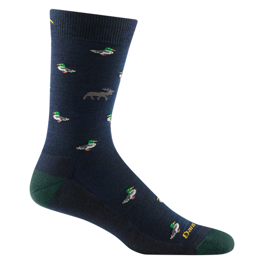 Duck Duck Moose Crew Lightweight Lifestyle Socks in Eclipse