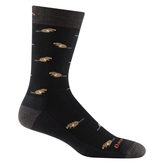 Sawtooth Crew Lightweight Lifestyle Sock in Black