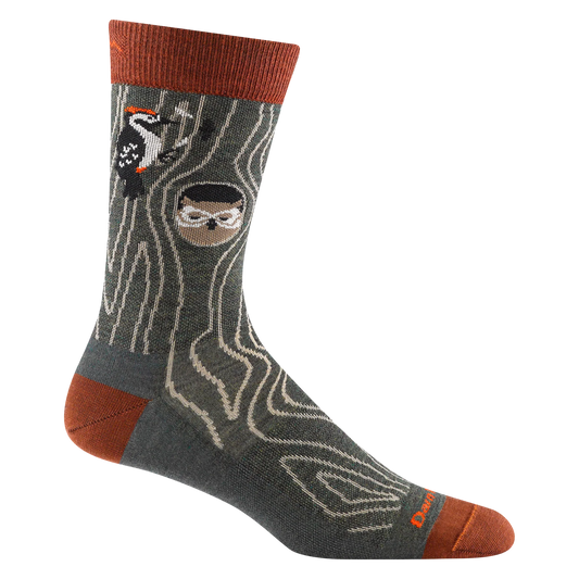 Woody Crew Lightweight Lifestyle Socks in Forest