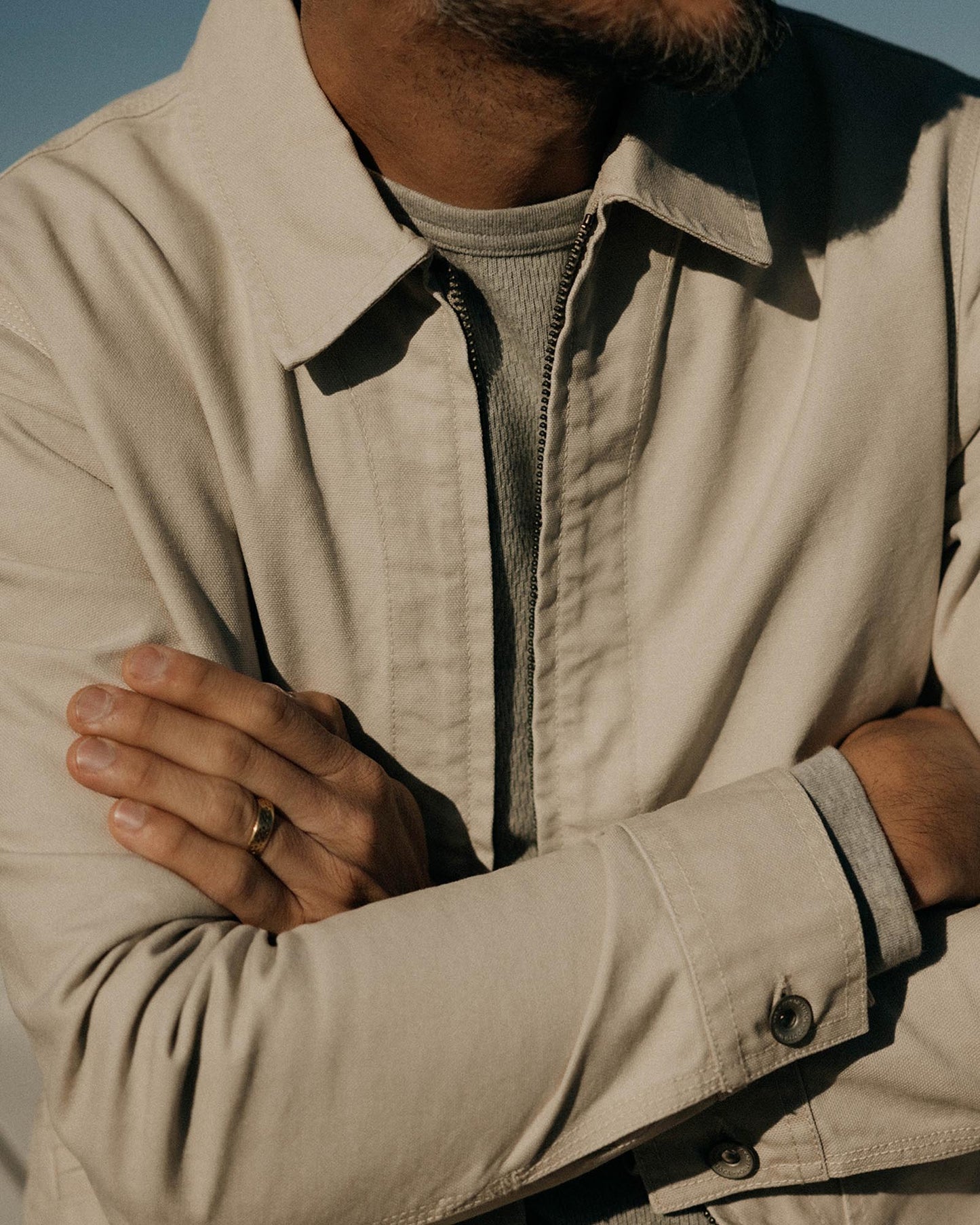 The Shifter Jacket in Stone Canvas