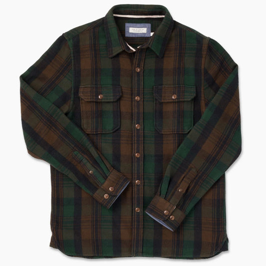 Winter Flannel Utility Shirt in Deepwood Forest