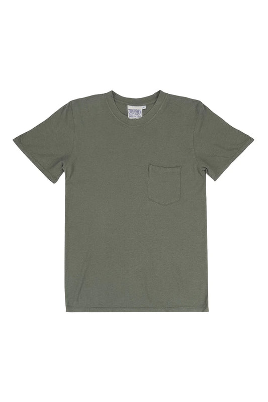 Jung Pocket Tee in Olive Green