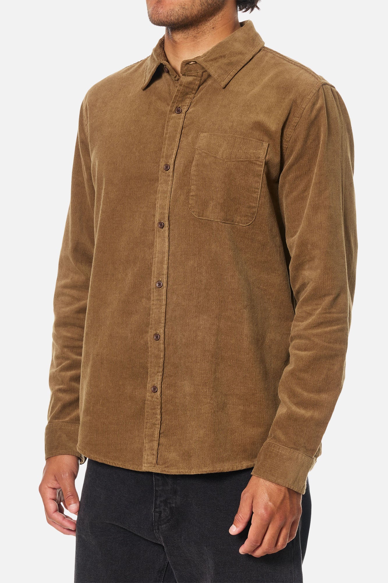 Granada Shirt in Light Brown Corduroy