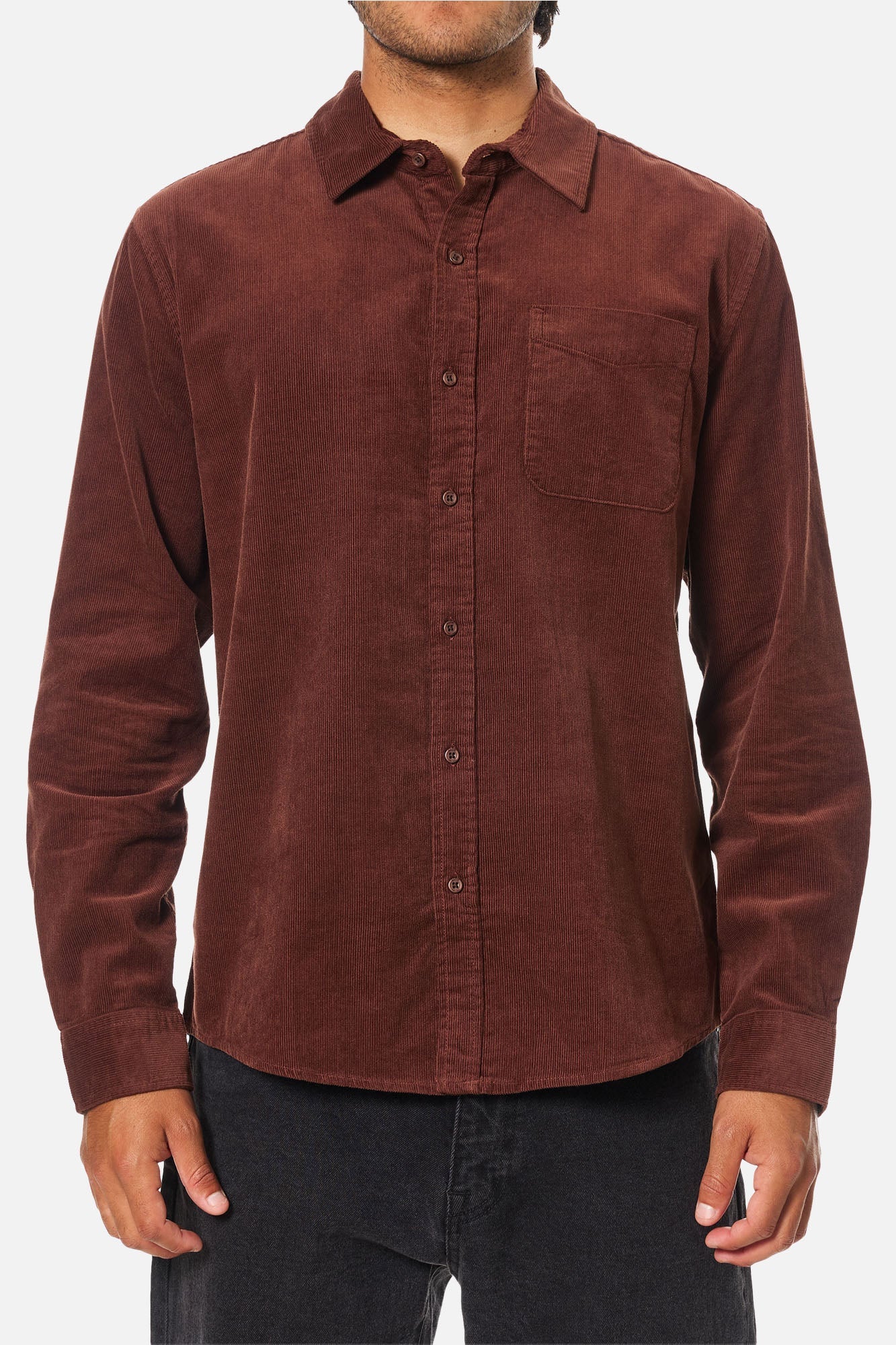 Granada Shirt in Mahogany Corduroy