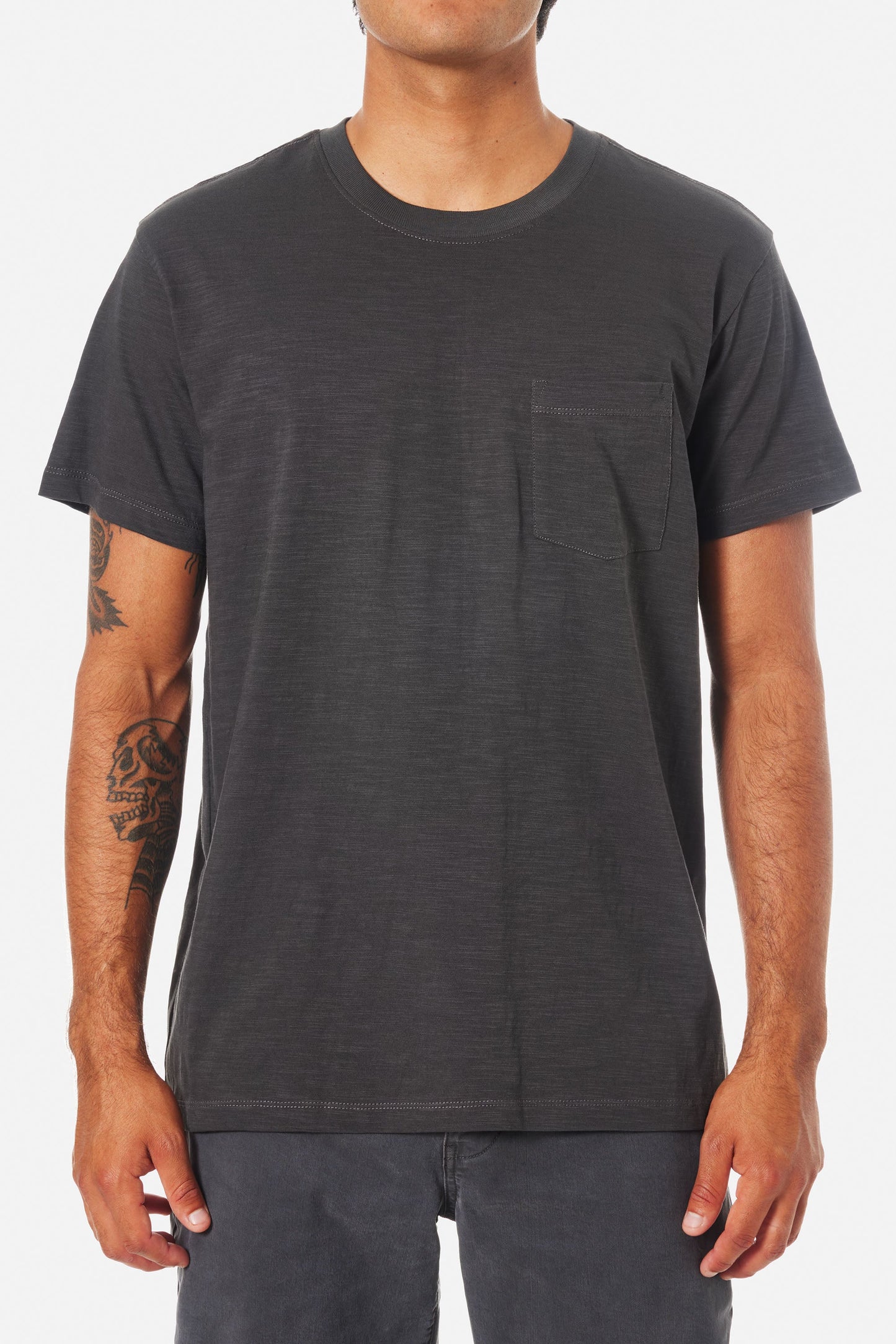 Slub Base Tee in Black Wash