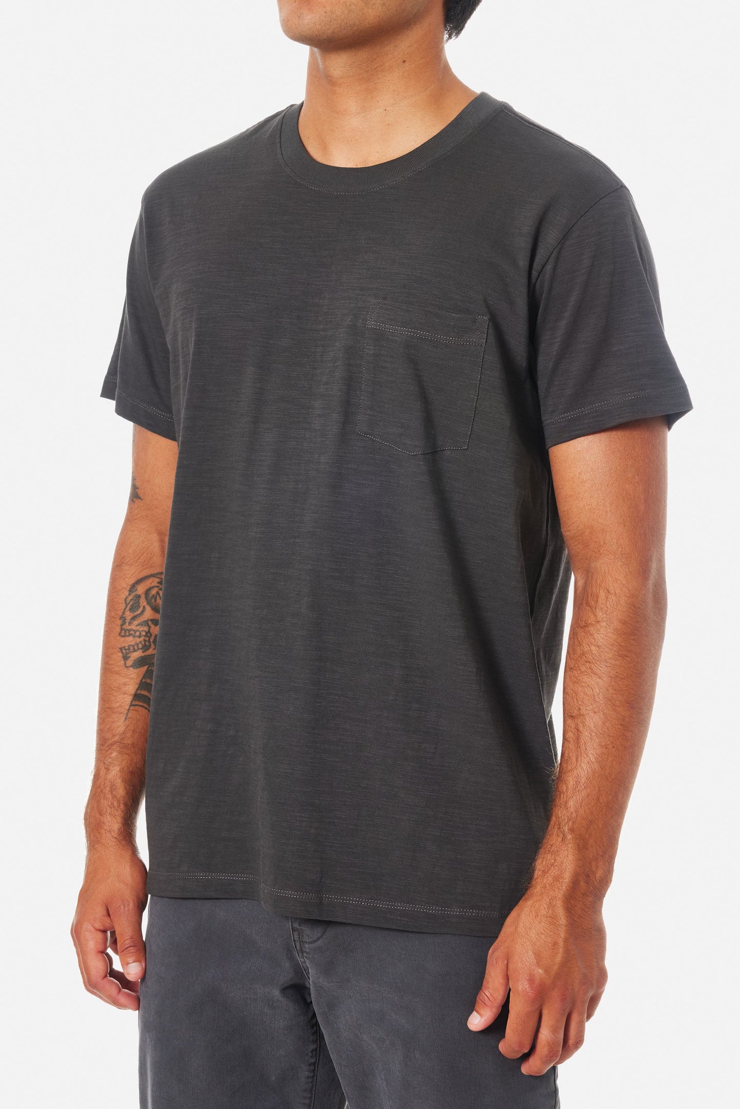 Slub Base Tee in Black Wash