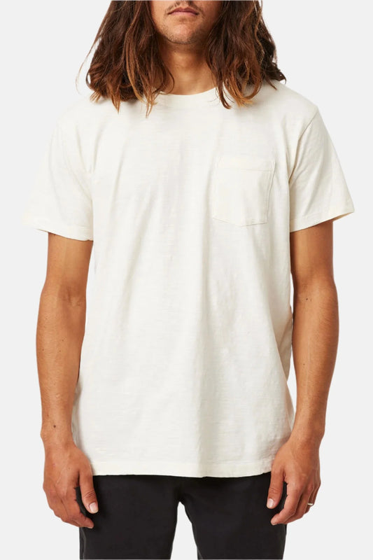 Slub Base Tee in Vintage White