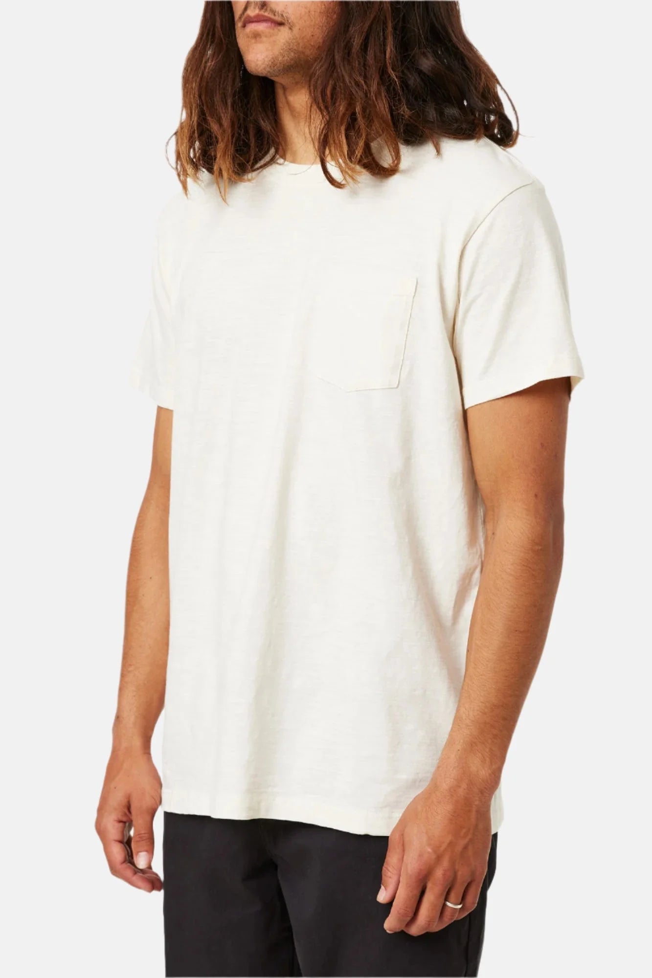 Slub Base Tee in Vintage White