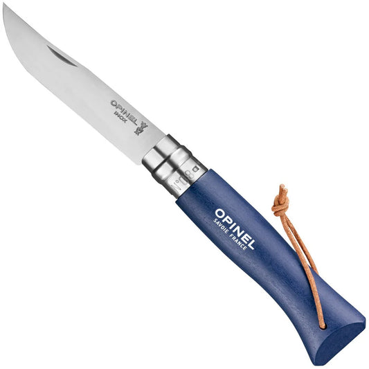 No.8 Stainless Folding Knife in Blue