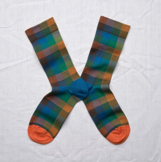 Checkered Socks in Mykonos