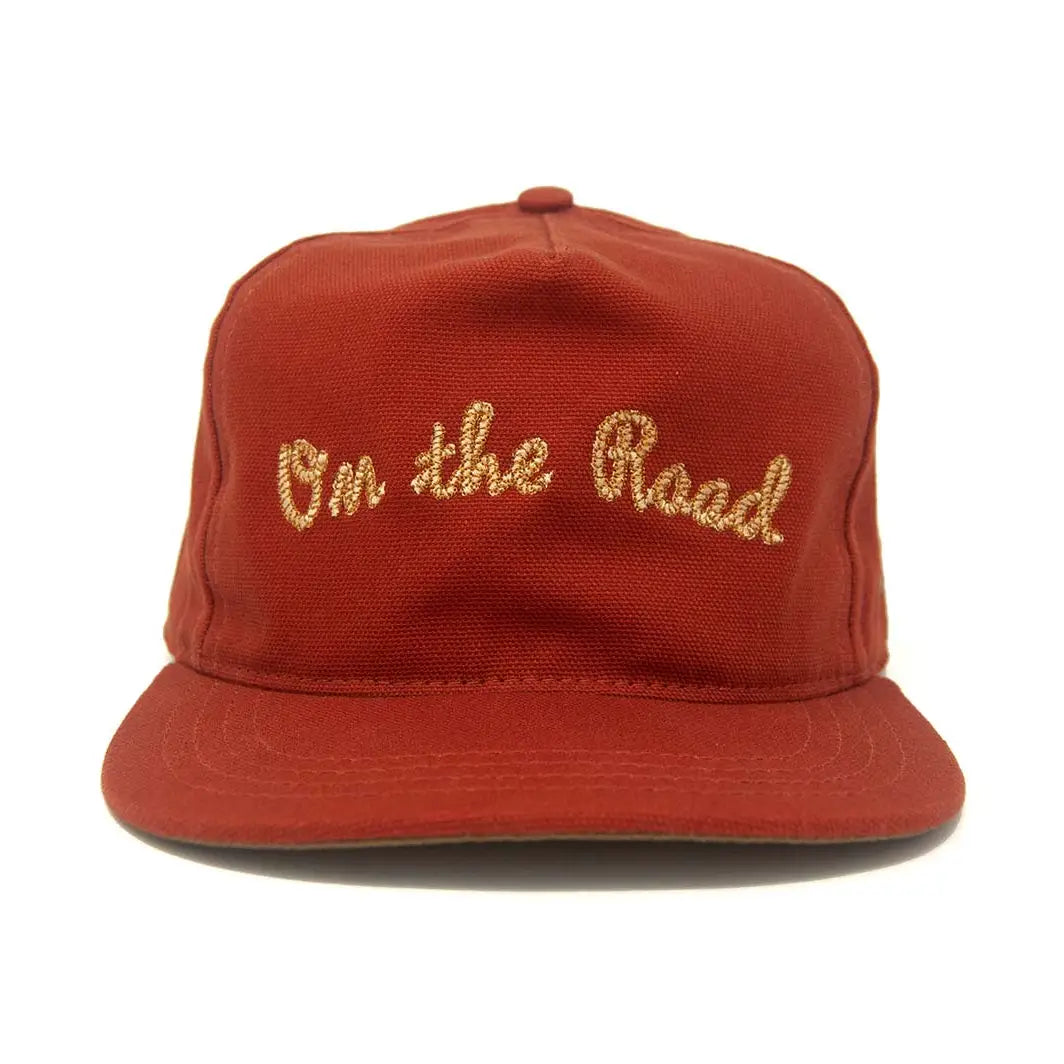 On the Road Snapback Hat in Brick