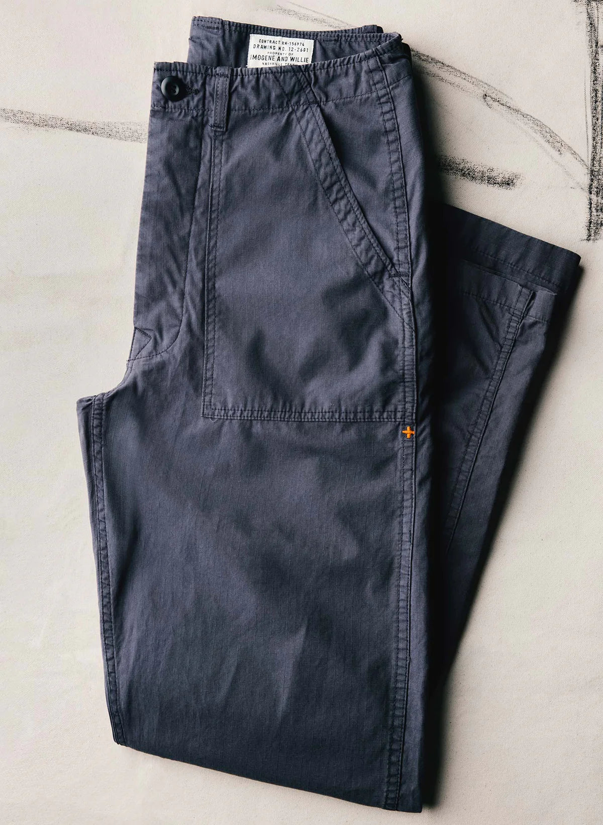Oliver Ripstop Pant in Navy