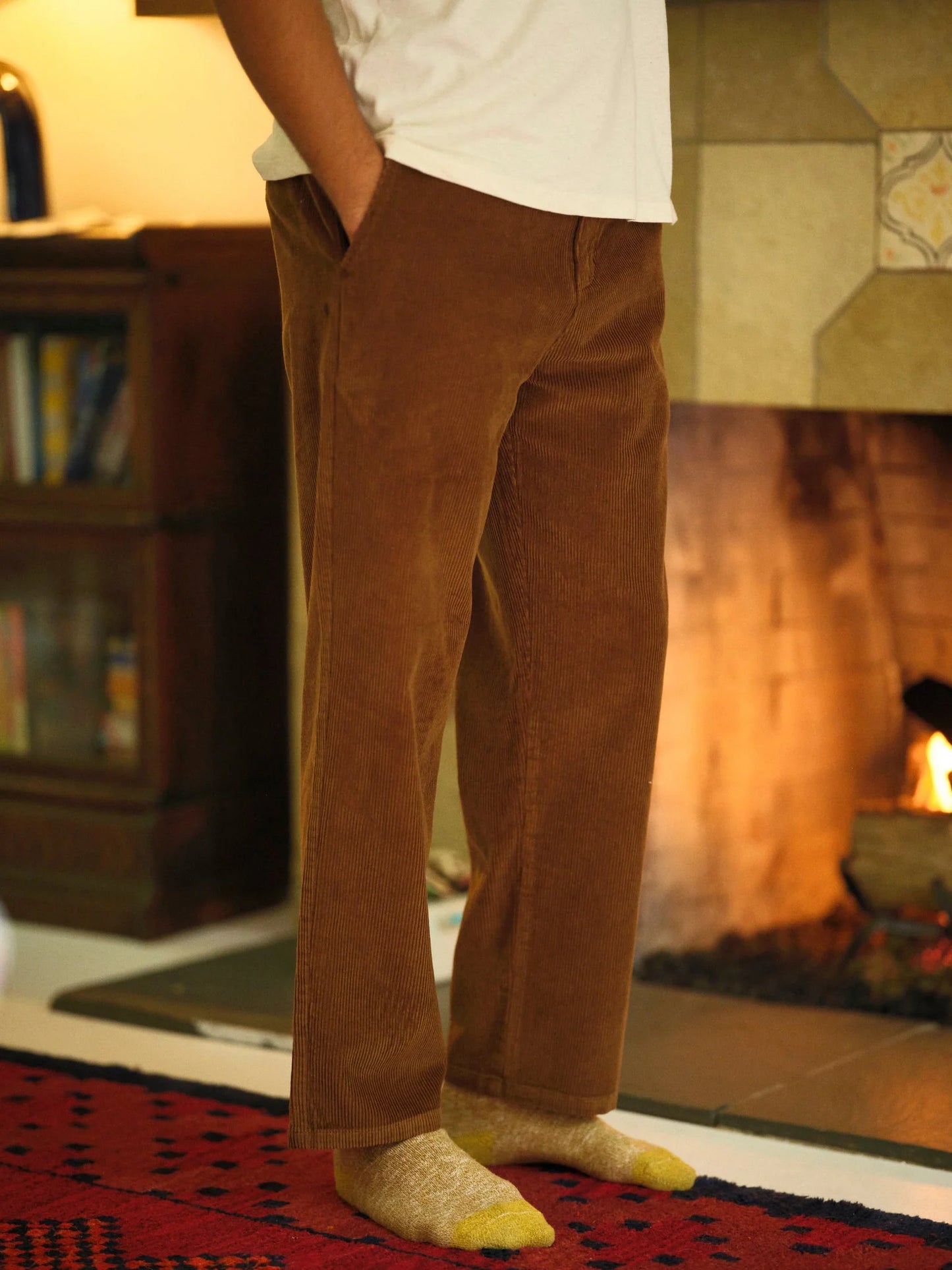 Boat Pants in Brown Corduroy