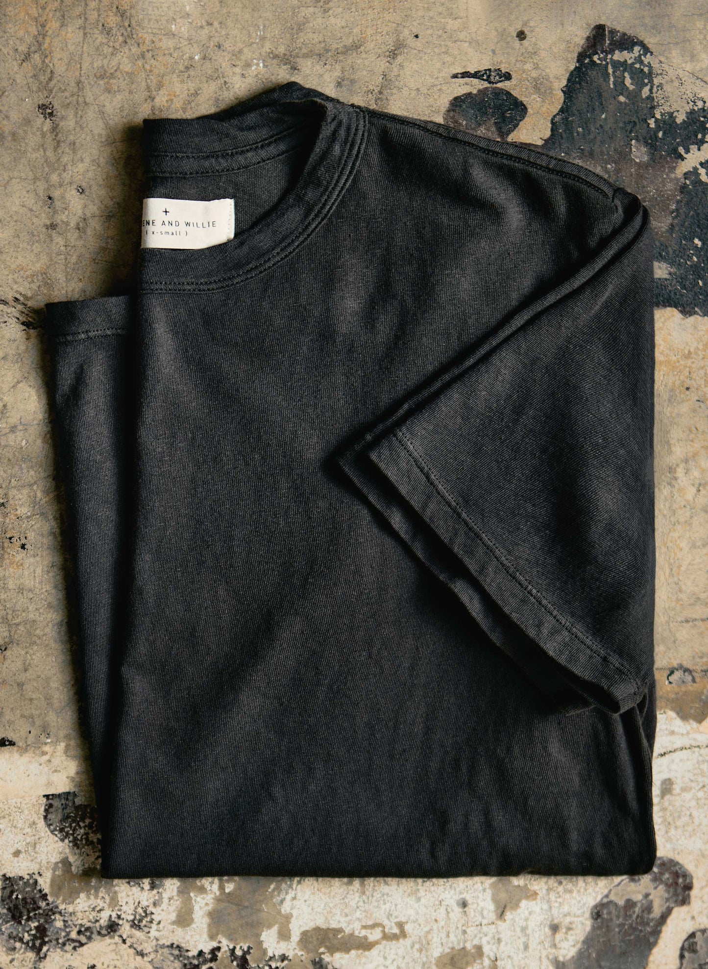 Classic Knit Crew in Faded Black