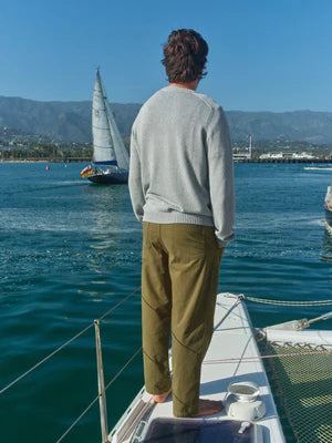 Hemp Cambridge Sweater in Gray Flannel