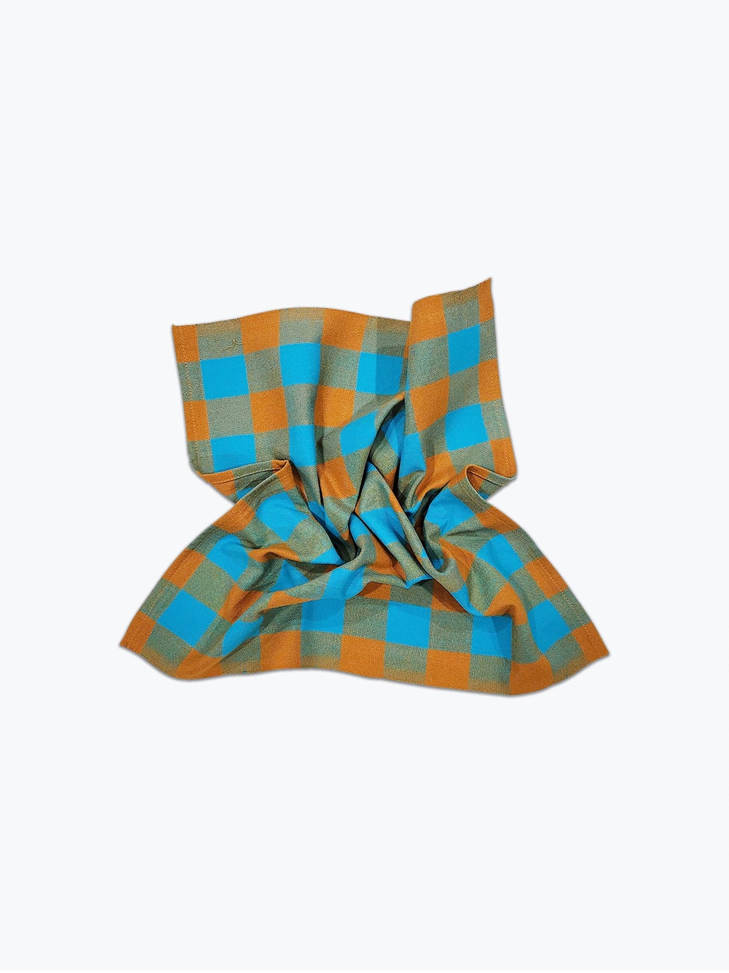 Big Gingham Napkin Pair in Pool