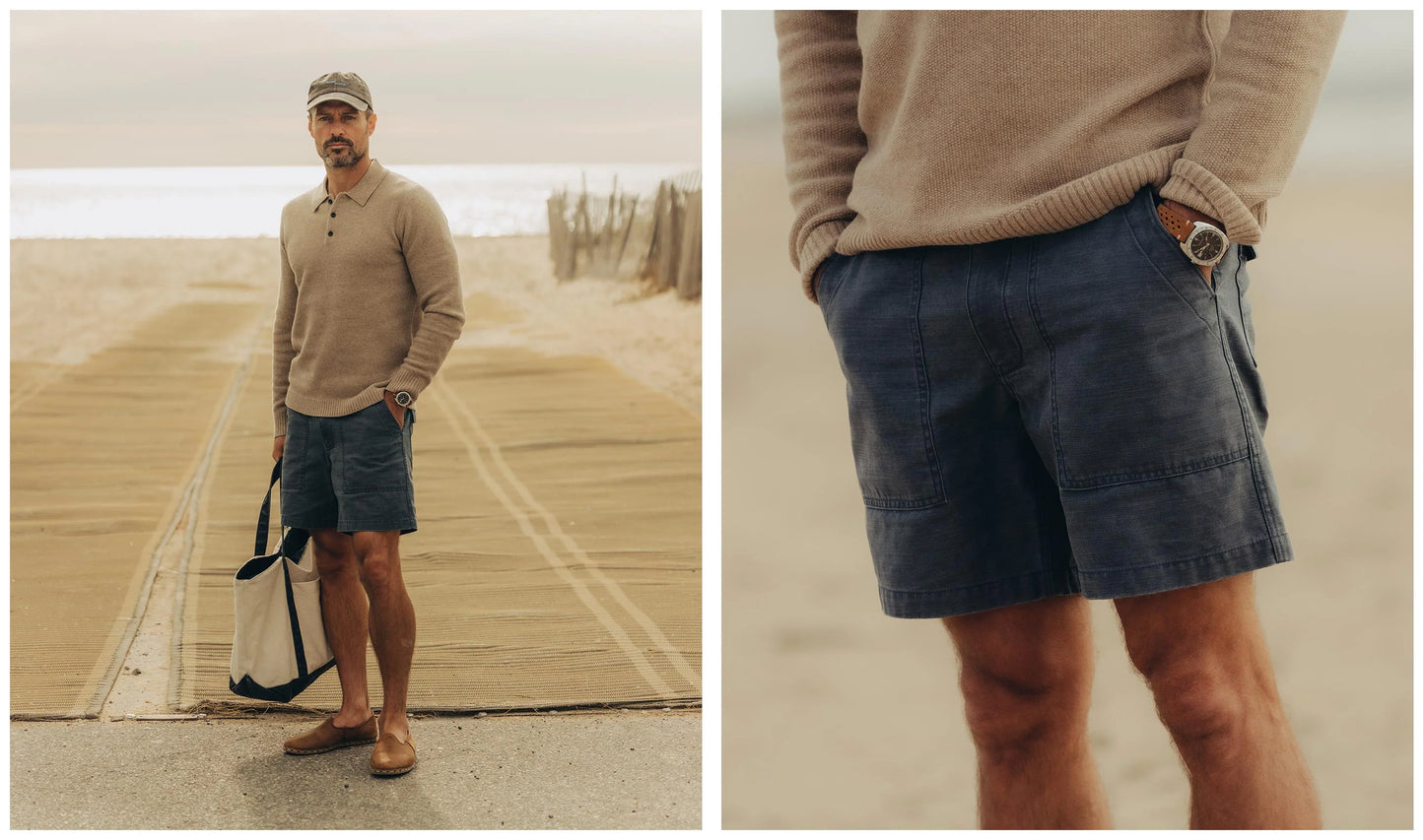 The Surplus Short in Navy Reverse Sateen