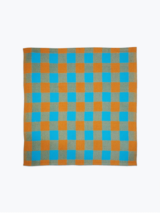 Big Gingham Napkin Pair in Pool