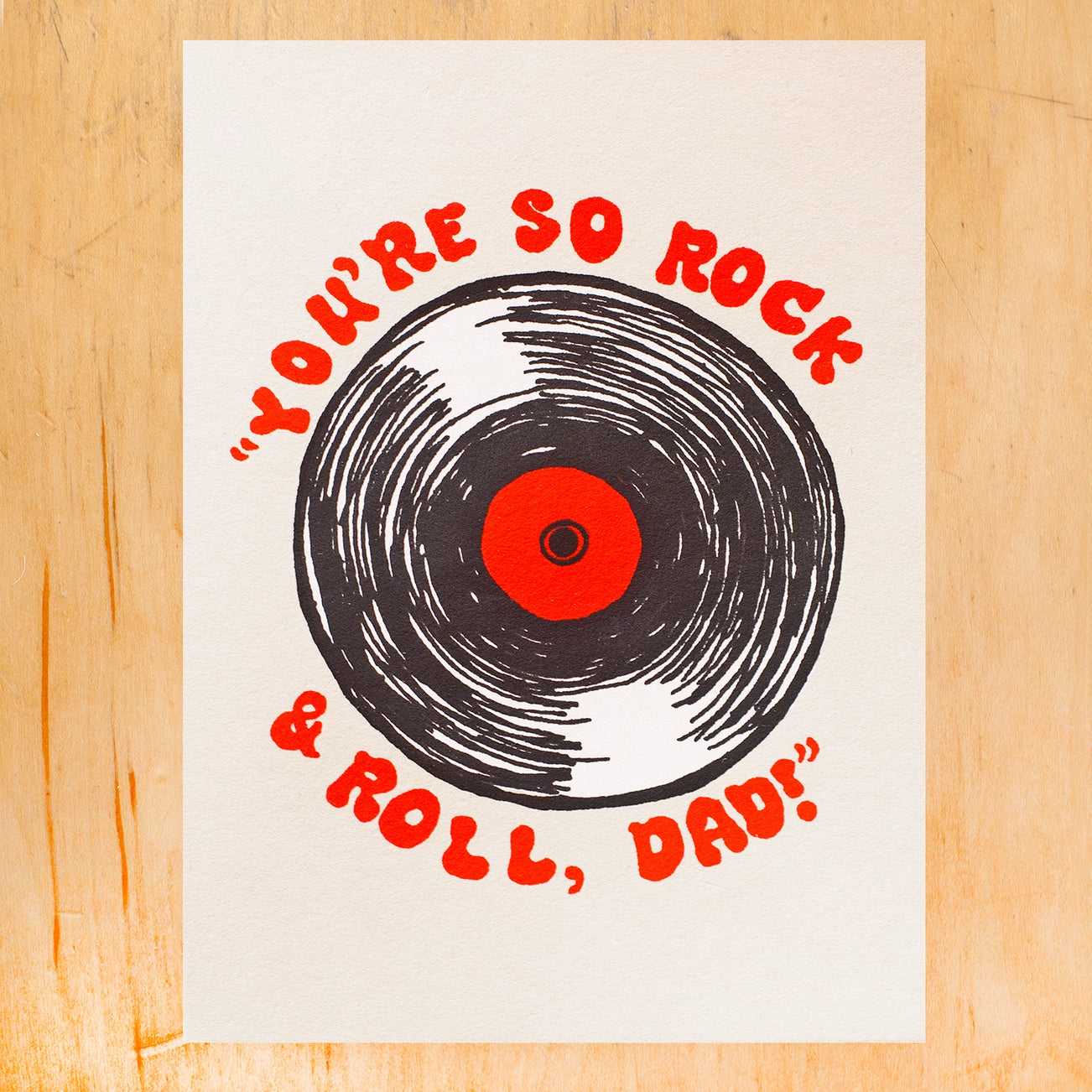 Rock & Roll Dad Card