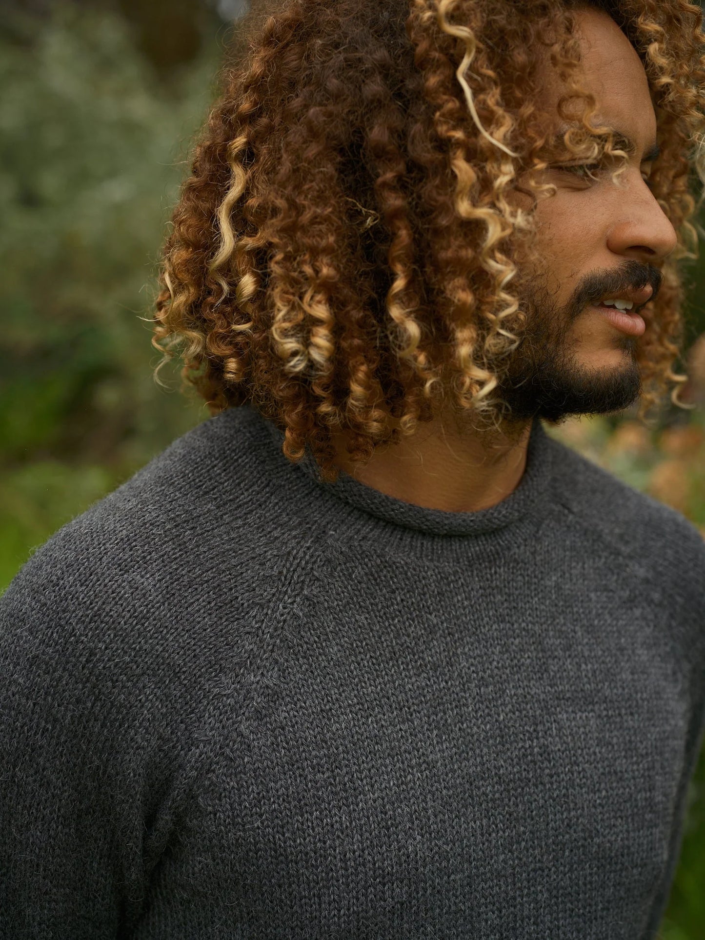 Fisherman Sweater in Charcoal