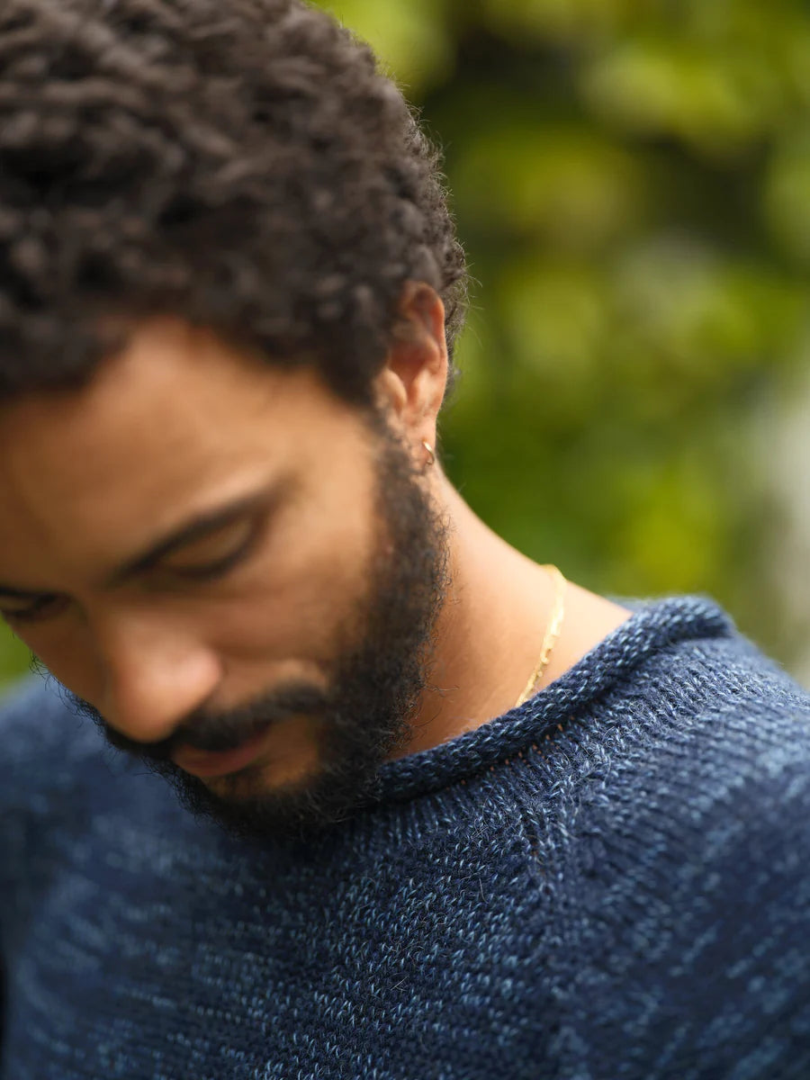 Fisherman Sweater in Navy