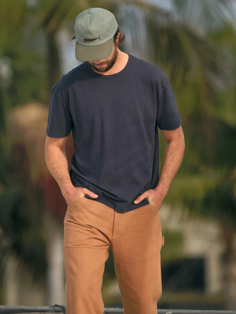 Hemp Tee in Navy