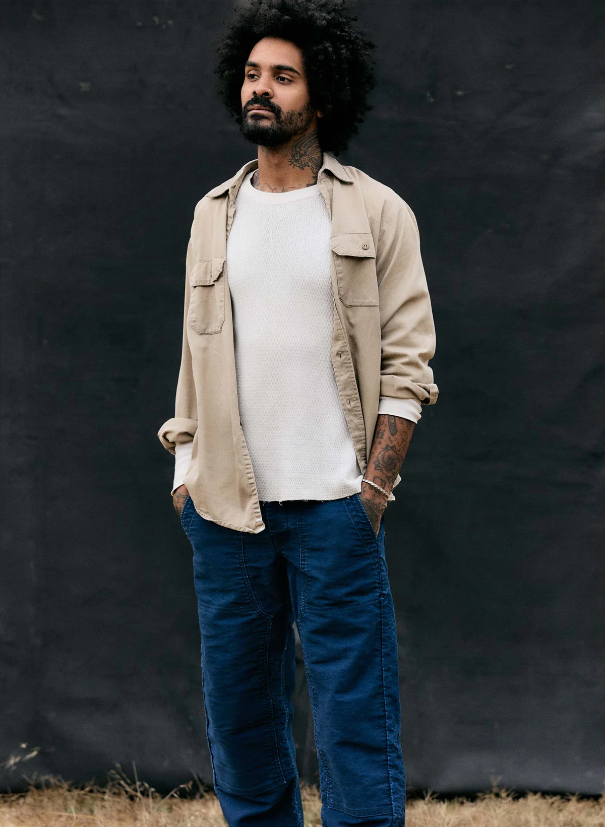 Hencye Moleskin Workpant in Indigo