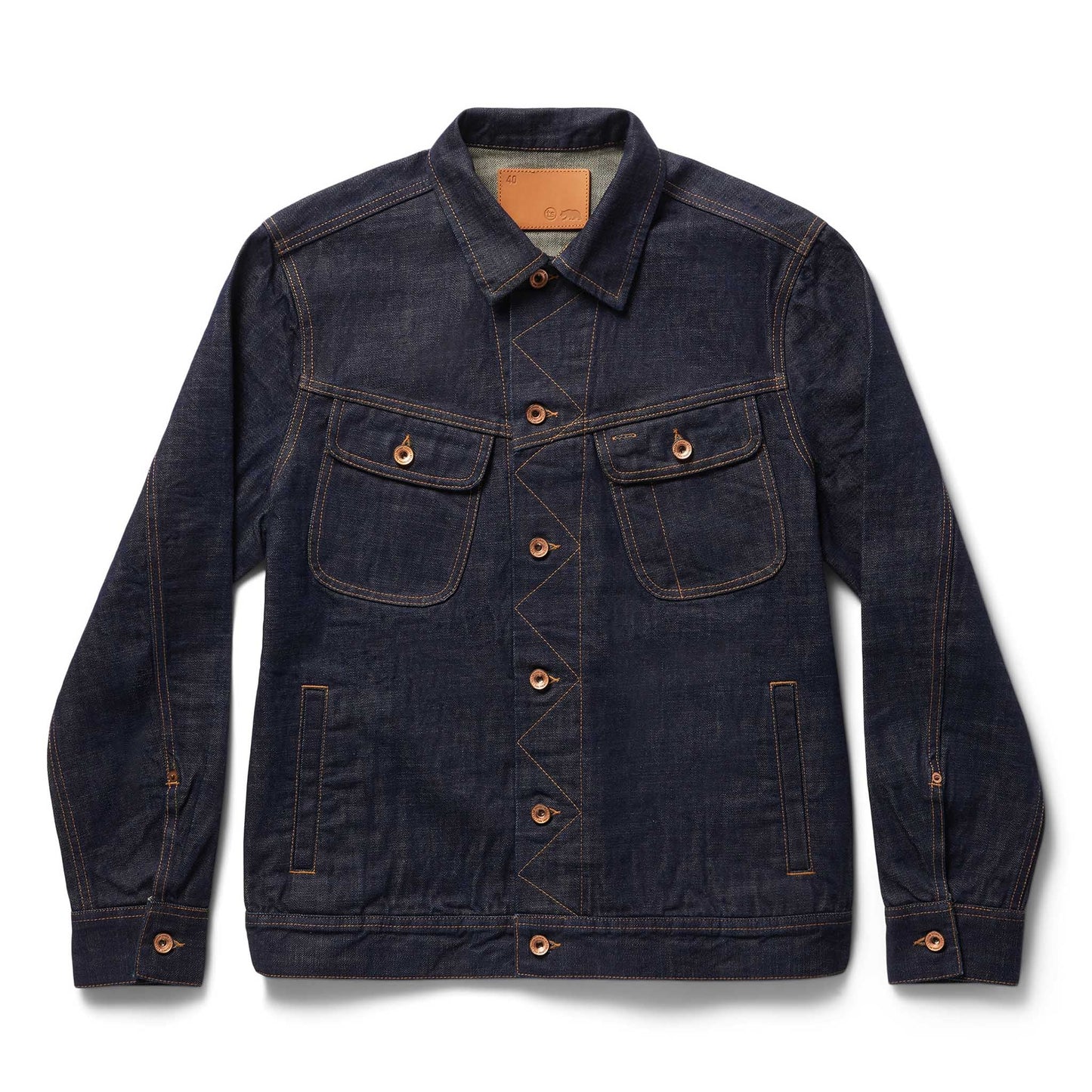 The Long Haul Jacket in Rinsed Organic Selvedge