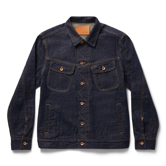 The Long Haul Jacket in Rinsed Organic Selvedge