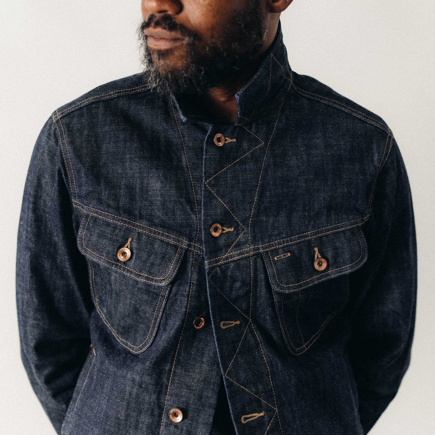 The Long Haul Jacket in Rinsed Organic Selvedge