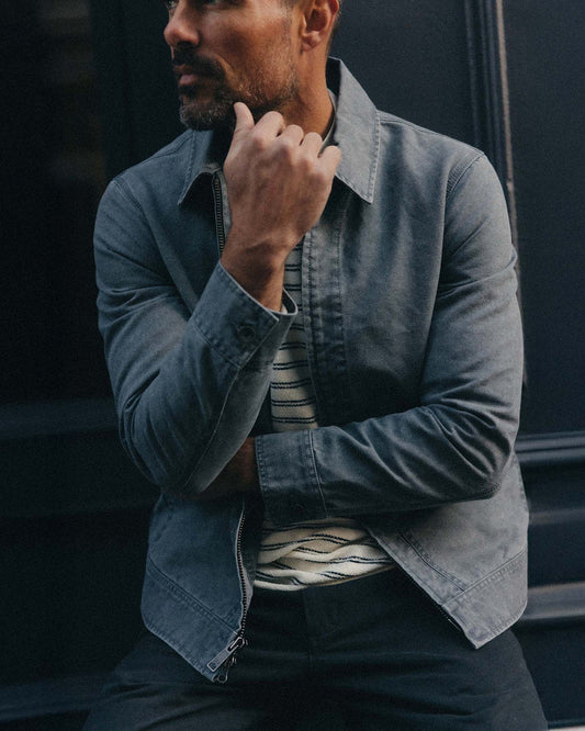 The Shifter Jacket in Dark Grey Pigment Canvas