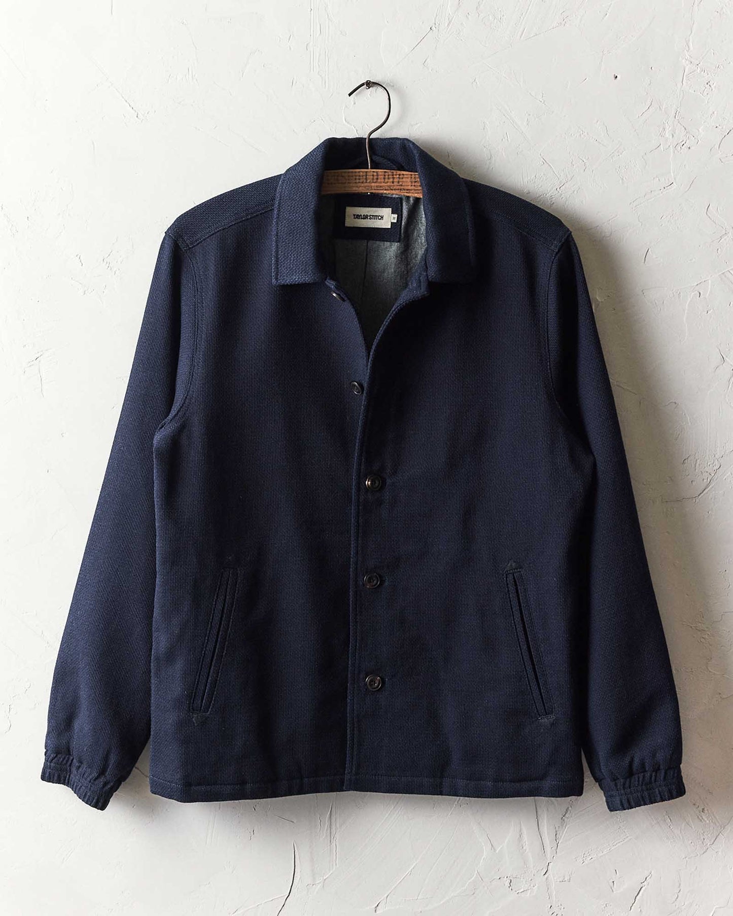 The Crew Jacket in in Rinsed Indigo Sashiko
