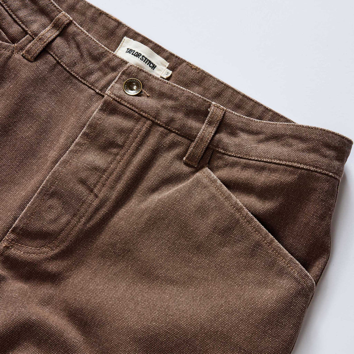 The Chore Pant in Aged Penny Chipped Canvas