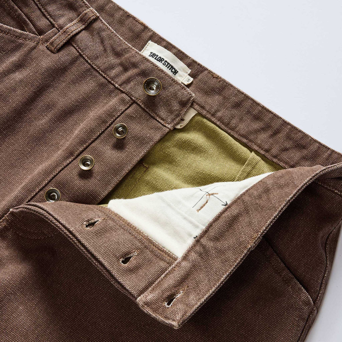 The Chore Pant in Aged Penny Chipped Canvas