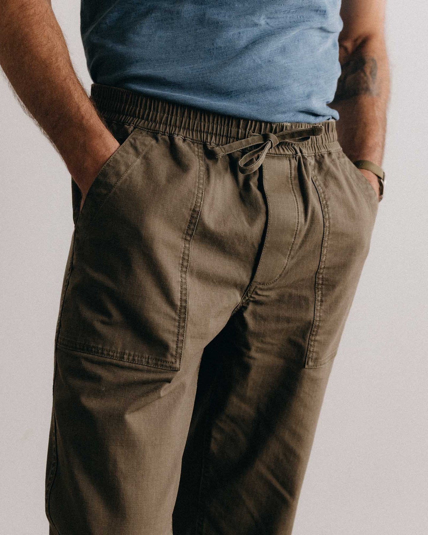 The Breakwater Pant in Mushroom Ripstop