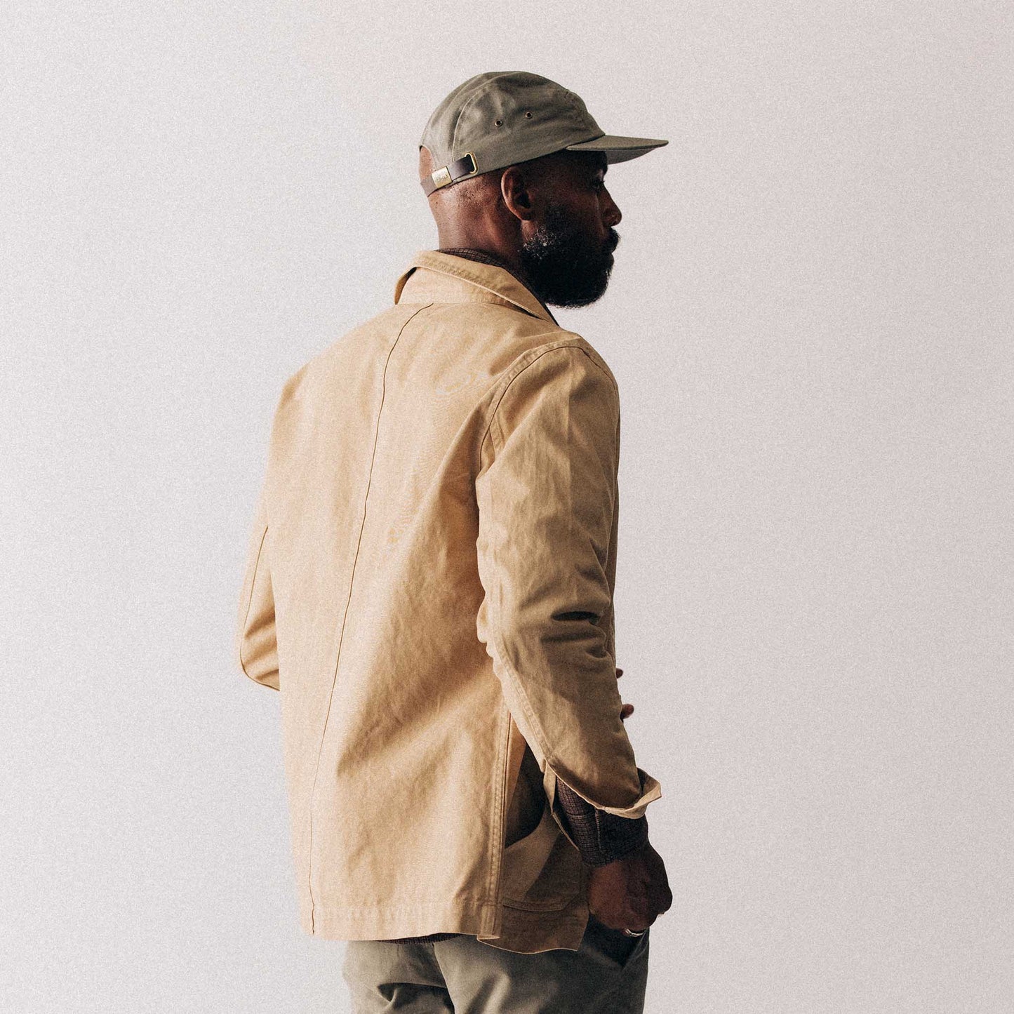The 5-Panel Cap in Field Olive Reverse Sateen