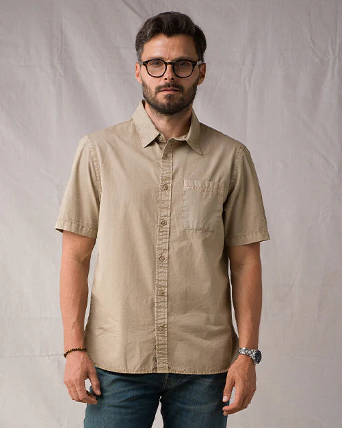 Tailored Shirt Compact Poplin- Taupe Vintage
